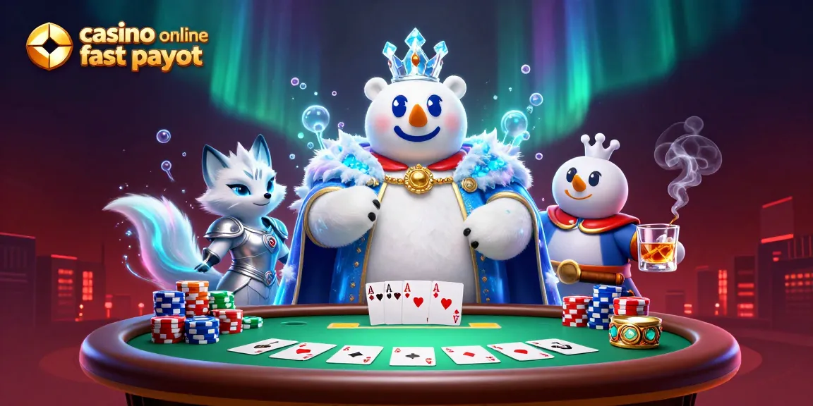 Win big at a casino online fast payout with our vibrant 3D illustration capturing card games and excitement.