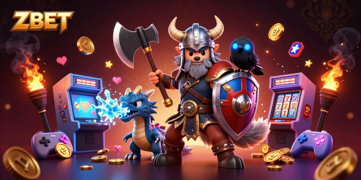 ZBET engages players with thrilling jackpots and dynamic gameplay in a captivating digital illustration.