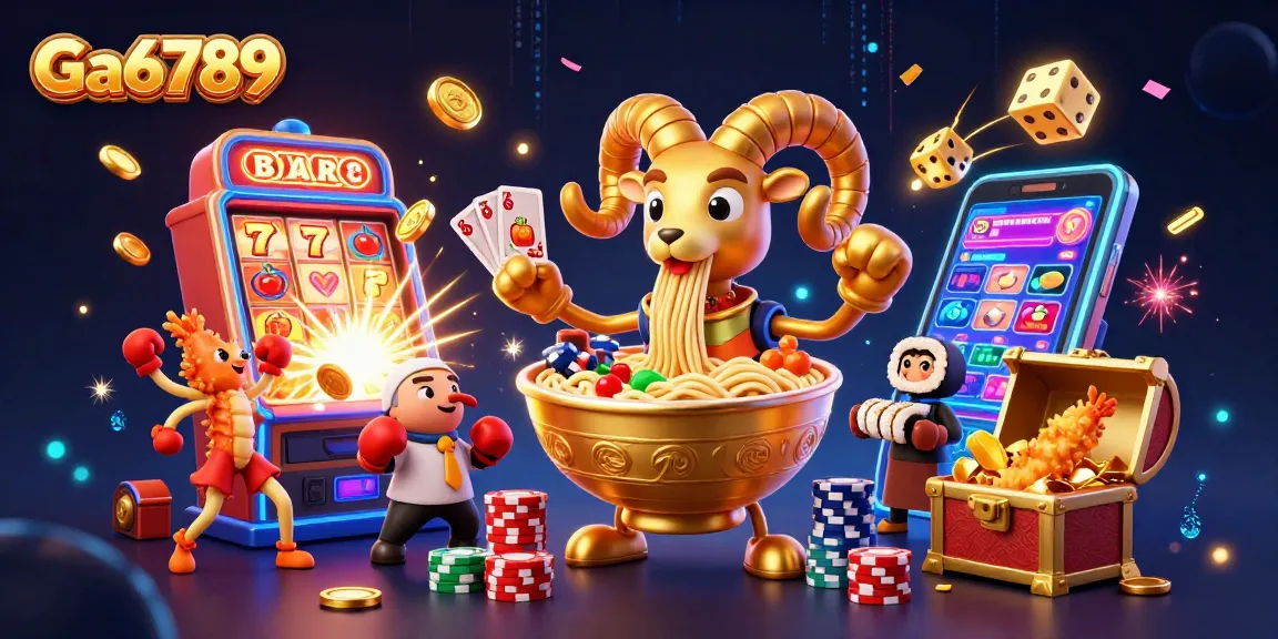 Ga6789 creates excitement in the digital casino with dazzling slot machines and vibrant characters.