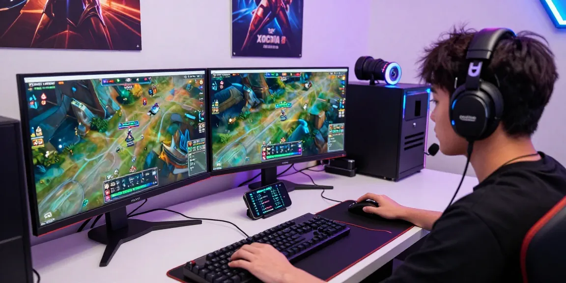 xocdia 88 player at a vibrant gaming setup, focused on live gameplay
