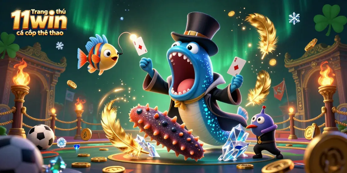 Engage in thrilling sports betting with Trang chủ 11win cá cược thể thao featuring magical underwater characters.