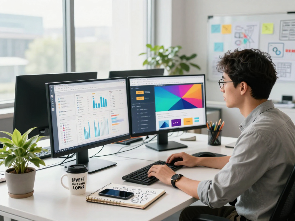 Engaging digital marketing workspace emphasizing rokok88 daftar analytics and strategies.