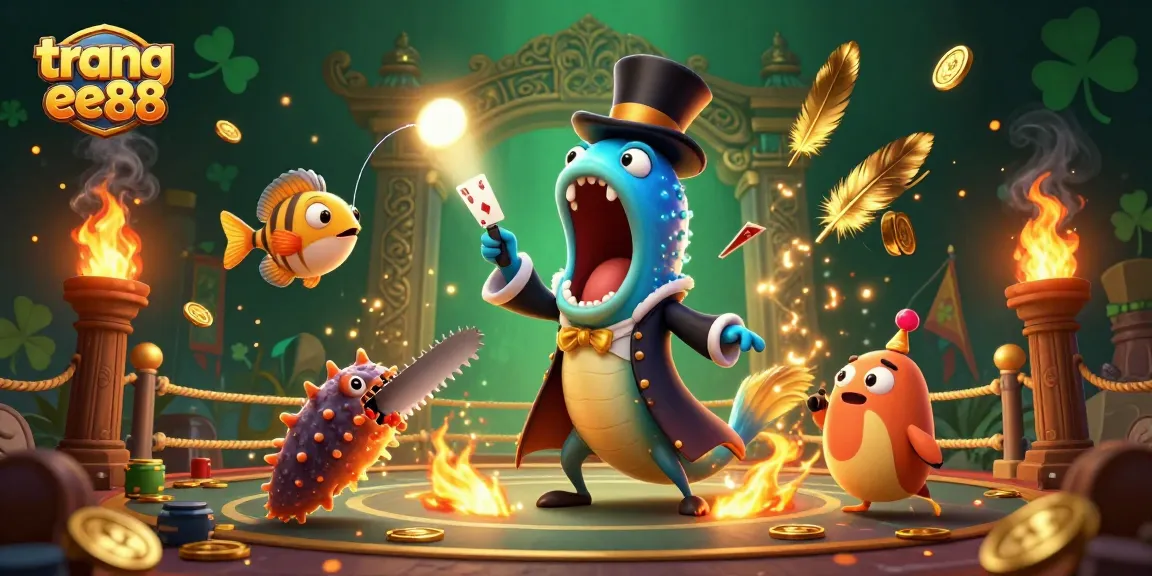 Join the excitement at trang ee88 with vibrant underwater characters showcasing thrilling magic and gambling elements.