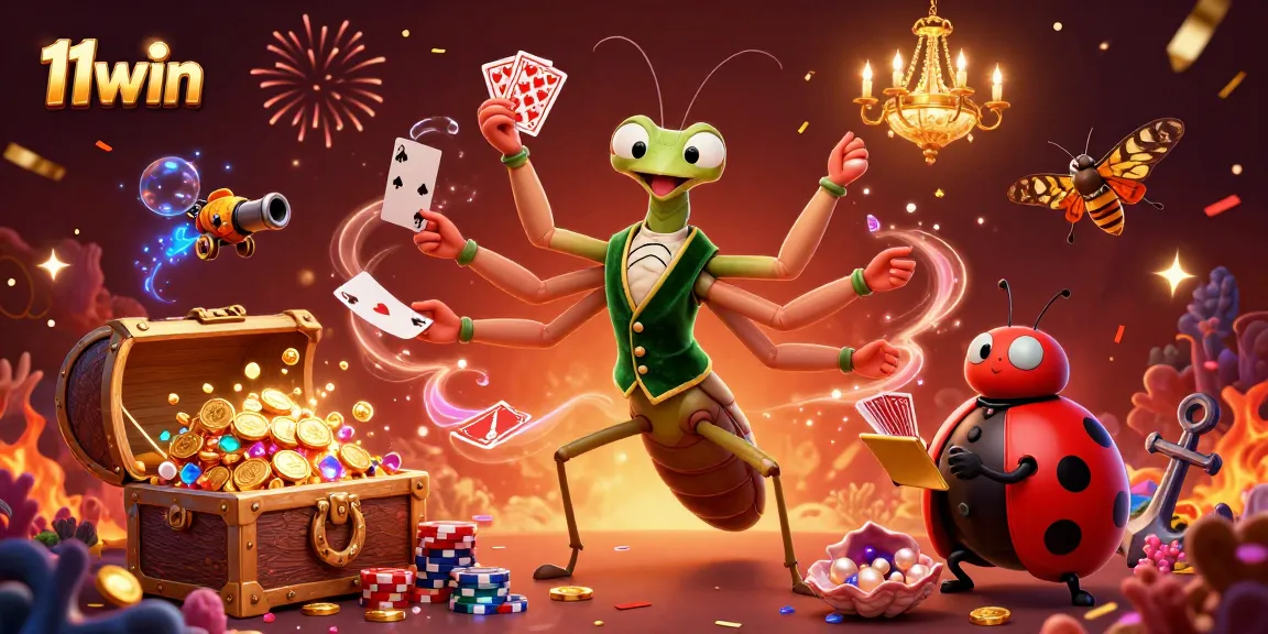 Engage with thrilling gaming action at 11win featuring a vibrant scene with charismatic characters.