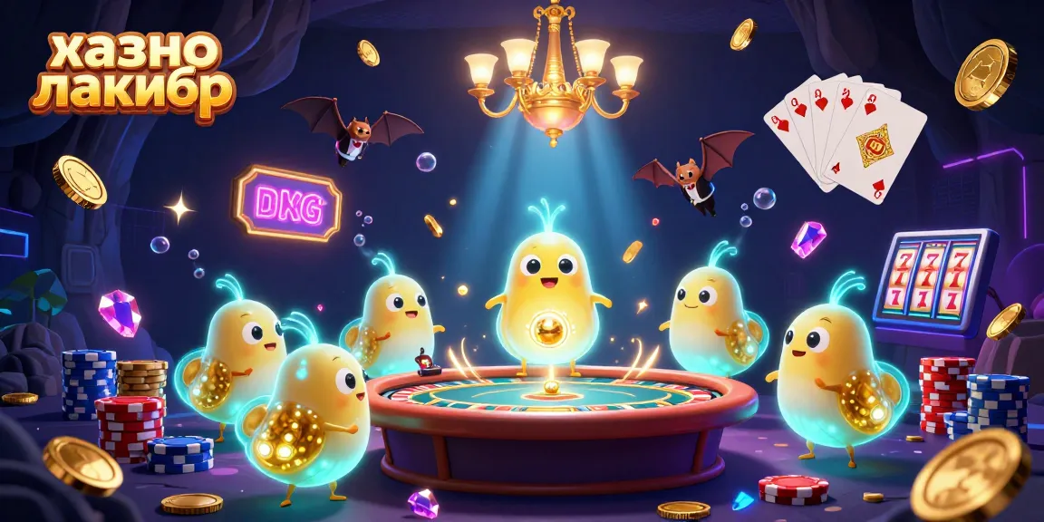 Engage with казино лакибир through lively 3D cartoon illustration, showcasing vibrant gaming elements and characters.